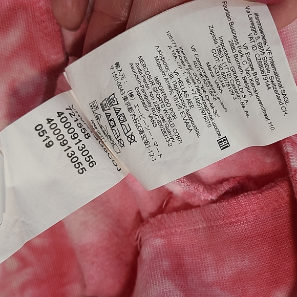 Vans Pink & Red Tie-Dye Crewneck Sweatshirt - Picture 9 of 16